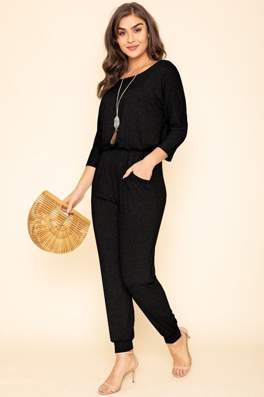 Quarter Sleeve Jumpsuit