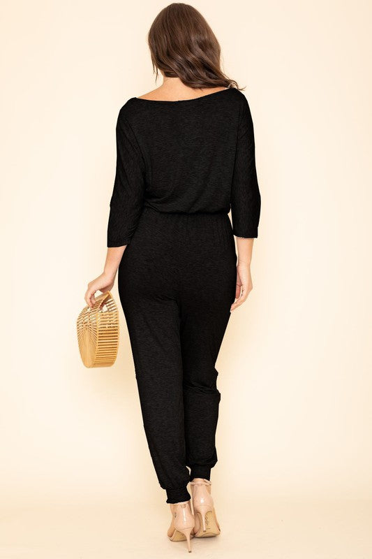 Quarter Sleeve Jumpsuit