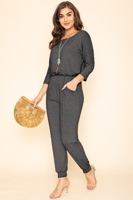 Quarter Sleeve Jumpsuit