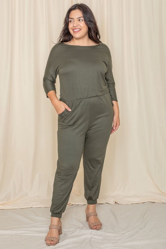 Quarter Sleeve Jumpsuit