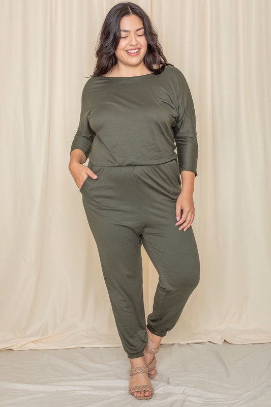 Quarter Sleeve Jumpsuit