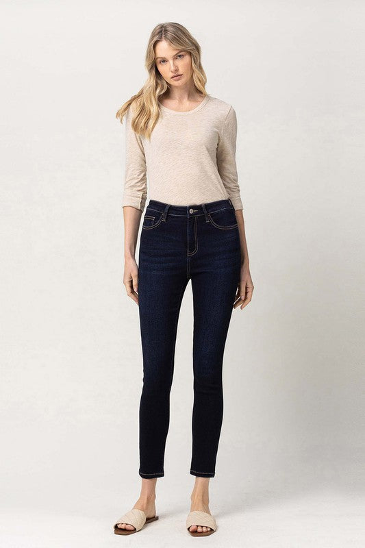 Super Soft High Rise Crop Skinny Jeans