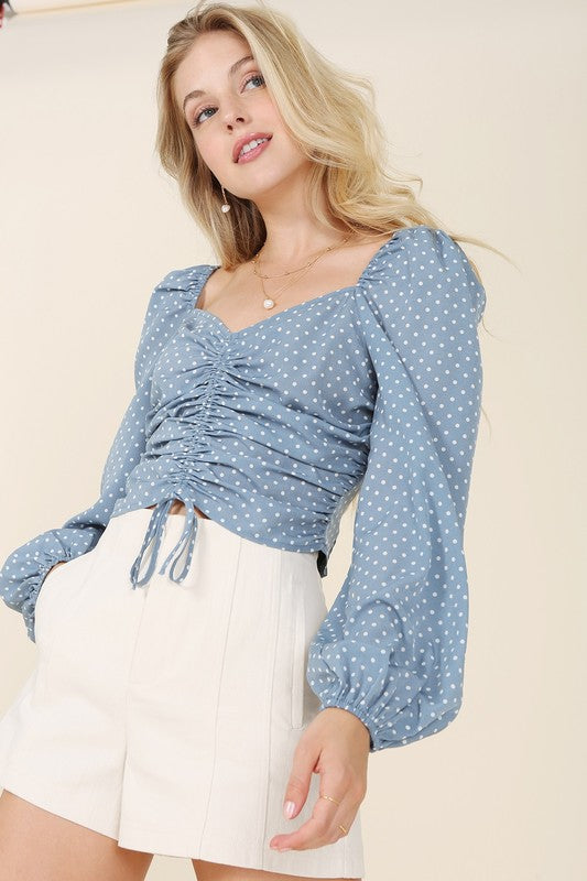 Ruched Crop Top